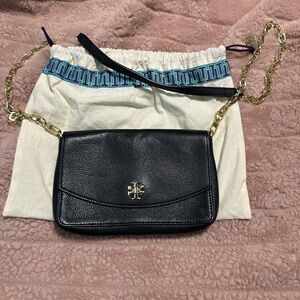 Tory Burch Black Leather Crossbody Bag
